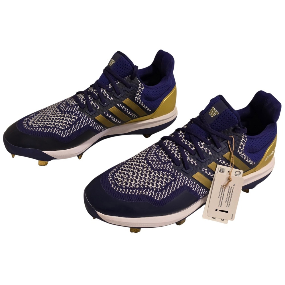 Adidas UltraBoost DNA Washington Huskies Team Issue Baseball Cleats 13.5 IH8062
